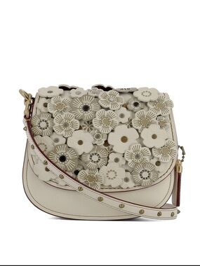 Coach 1941 Tea Rose Leather Saddle bag